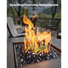 Uimoso 20 Lbs Black 1 2-inch Fire Pit Glass Rocks For Fireplace And Table Use