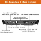 One-piece Steel Made Rear Bumper W license Plate Light For F-150 2015 2016 2017