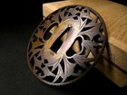 Antique Floral Openwork Alloy Tsuba Rare Japanese Samurai Sword Katana Fromjapan