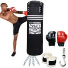 Heavy Boxing Punching Bag Training Gloves Speed Set Kicking Mma Workout Gym