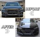Front Lip 3pcs Compatible With Honda Accord Sedan 2021 2022 Front Bumper Lip