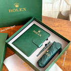 Rolex Vip Luxury Green Gift Set Notebook Pen Umbrella Executive Rare Full Box