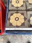 Cement Tiles Flower Pattern   About 100 Years Old   Historical Tiles   17x17cm