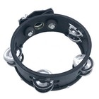 6 1  Mountable Single Jingle Tambourine For Drum Set Cymbal Stand Black Wood