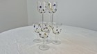 Vintage Millefiori Wine Glasses     Set Of 5 