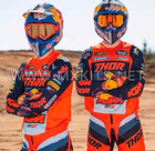 Thor Orange Ktm Red Bull Gear Set 2024 Motocross Dirt Bike Jersey Pants Kit