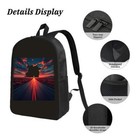 Stylish Laptop Backpack For College   High School - Fits 15   Laptop  