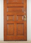 Antique 7 Panel Chestnut Entry Door 83 125 X 35 625 In 