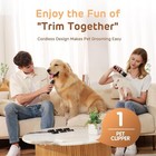Pet Dog Cat Hair Clippers Professional Thick Trimmer Grooming Kit Toe Heavy Duty