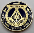   Freemason Challenge Coin    brotherhood Of Man Fatherhood Of God    Awesome Coin