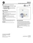 Bradley Aerix 2904-28 Heavy-duty Push Button Commercial Hand Dryer