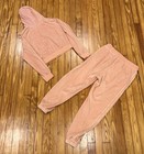 Adidas Salmon Pink Velour Tracksuit Women s Size Large