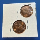 1980-p   D Lincoln Memorial Cents  Unc Lot Of 2 Bu Coins From Obw Rolls  8008