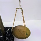 Vintage Scales Of Justice Brass Marble Balance Law Symbol  Desk Sculpture  13 