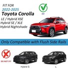 260lbs Lockable Roof Rack Cross Bars Compatible With Toyota Corolla 2022-2025   