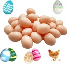10pack Plastic Fake Eggs Artificial Eggs Realistic Chicken Easter Eggs For Kids