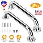 2pcs Commercial Grab Bar Stainless Steel Bath Bathroom Safety Handicap Hand Rail