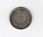 Chile 20 Cents Silver Coin 1861 Scarce