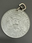 1964 John F Kennedy Faux Half Dollar Key Chain - Coin Is 3  - Novelty Key Chain
