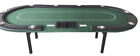 Thebestpokersite 108  Dealer Poker Table Foldable 10 Players Casino Game - Green