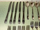Wm Rogers 1938 Silverplate Flatware-mary Lou devonshire-33 Pieces