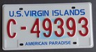 Us Virgin Islands - St Croix - Caribbean Island License Plate  1992