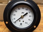 Lot Of 4 Us Gauge Usa 100psi Pressure Gauge Panel Mount New