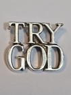Try God Lapel Pin Sterling Silver Tiffany   Co 