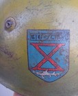 Italian Rsi Fascist Navy Ww2 M33  Helmet Xma Mas Ben Scir   Badge