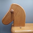 Vtg Ikea Brown Wooden Horse Kids Chair   Rocking Horse Part  17  Long  Sweden