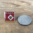 Vintage Rare Apple Llc 80s Macintosh Computer Rainbow Enamel Brass Logo Pin