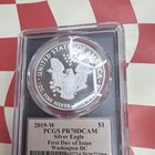 U s  Mint 2019-w American Silver Eagle  1 1 Oz  999 Proof Pcgs Pr70 Dcam