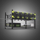 Veddha V4c 6-gpu Mining Case Aluminum Mining Rig Open Air Frame Case