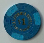 California Hotel Las Vegas Nevada  1 Casino Chip Hot Stamp