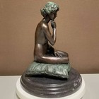 Nice Fine Antique Signed Bronze Nude Female Statue Height 11inch 5 85kg