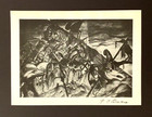 Jose Clemente Orozco   Original 1942 Signed Vintage Print   Framed   Mexico 