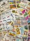 Over 1400 Stamps Big Value Great World Off Papertopical Colorful Stamp Mixture