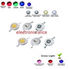 3w Watts High Power Smd Led Chip Light Beads White Red Blue Yellow With Pcb