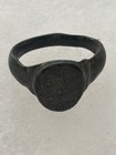 Ancient Roman Bronze Ring With An Ornament 