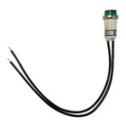 5 Pack Of Universal 12v Green Incandescent Indicator Light - Mounting Diam  1 2   