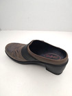 Klogs Clog Slip-on Shoes Women s Size 9 5m Brown Embroidered