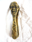 Antique Heavy Brass Or Bronze Nutcracker With A Man s Head