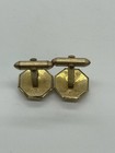 Cufflinks 1 Pair Of Shirt Cuff Links Vintage Retro Correct Quality Gold Tone