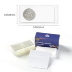 100 Pockets 50 Pieces 2x2 Double Pocket Coin Flip Clear Safe Storage Coin Sle