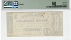 Pmg 64  North Carolina 1862 Raleigh Confederate Civil War  1 Banknote Currency