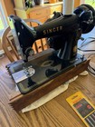 Singer Sewing Machine Model 99 Am W  Foot Pedal - Portable - 1956 Tested Working