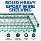 Commercial Epoxy Green Wire Shelving - 2 Shelves Per Box  Heavy-duty Storage