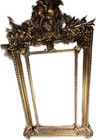 Antique Double Framed Victorian Gold Beveled Mirror 1880 - 1890