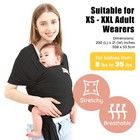 Acrabros Hands-free Baby Sling Carrier Lightweight Soft Ideal For Newborns