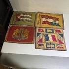 Lot Of 16 Felt Tobacco Flags Felt Tobacco Flags Vintage Cigar Cloth Old Antique